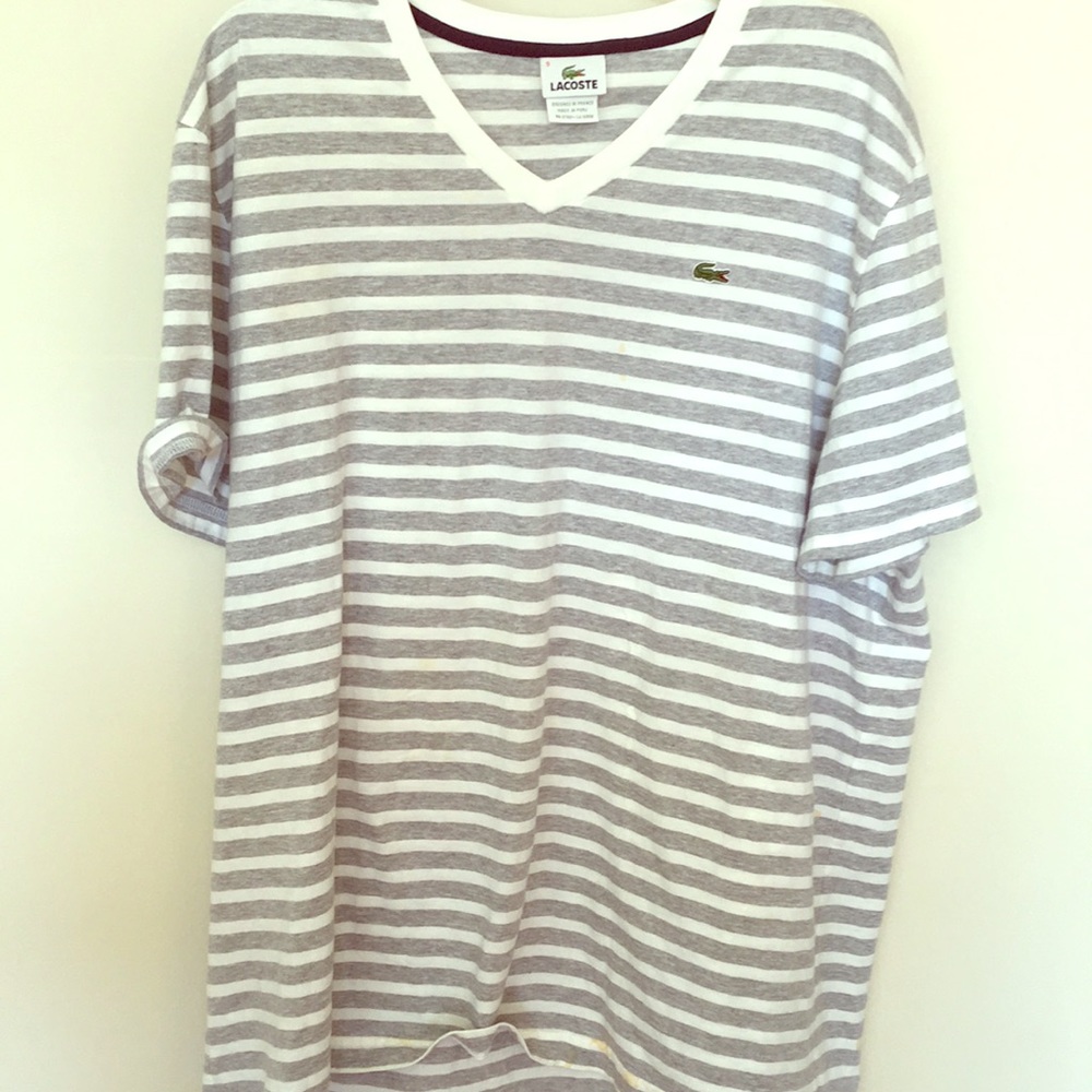 Lacoste V neck Tee